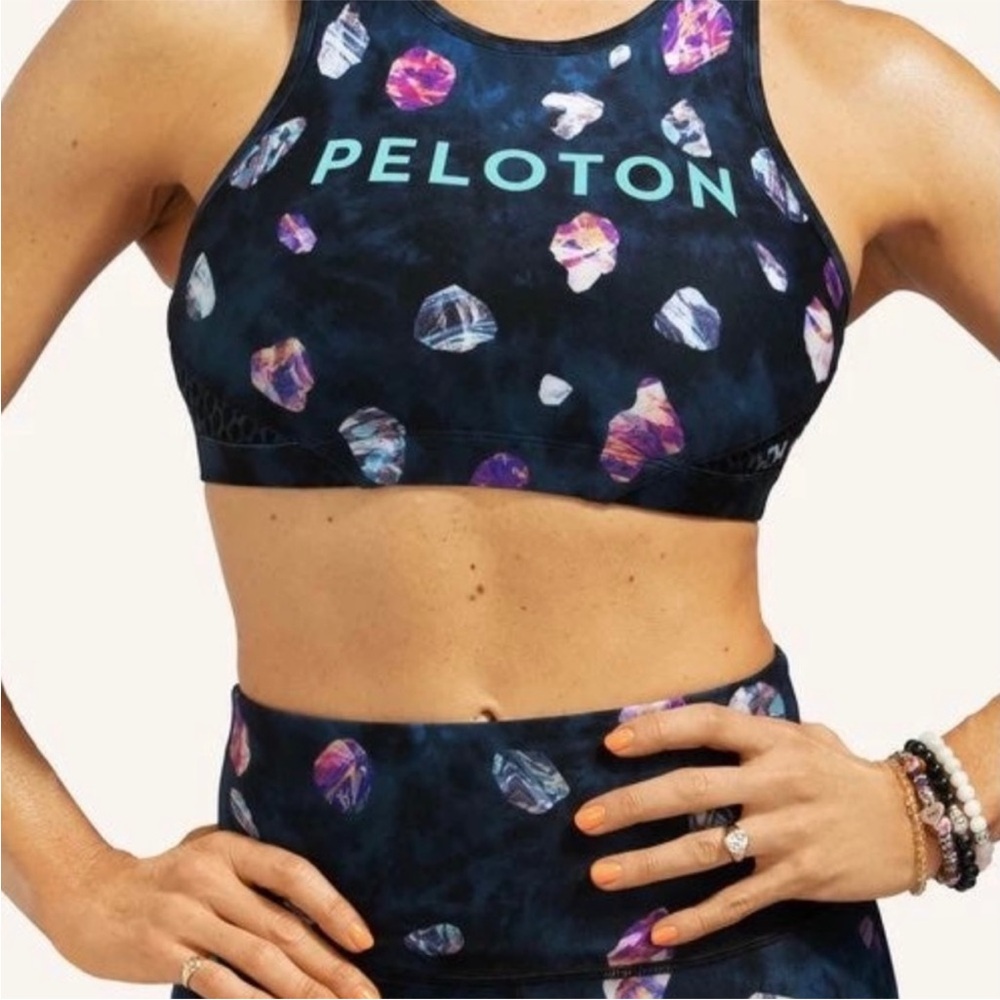 Peloton Women's Sports Bra - Asteroid Pattern Size Small